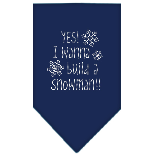 Yes! I want to build a Snowman Rhinestone Bandana Navy Blue Small